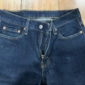 Levi’s Men’s 514 Straight Fit Denim Jeans, Size 30x32, Dark Wash